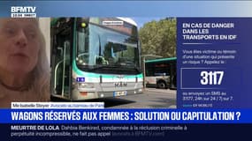 Wagons réservés aux femmes: "Je souhaite une réponse rapide", déclare Me Isabelle Steyer, avocate au barreau de Paris