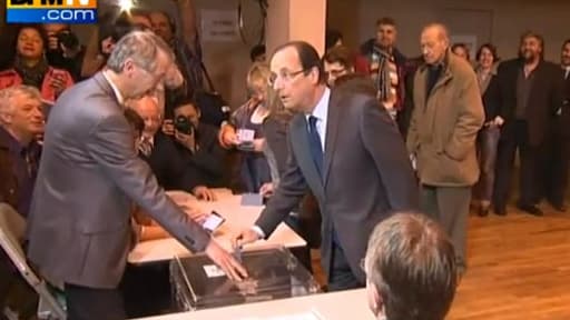 François Hollande ce dimanche à Tulle, son fief de Corrèze