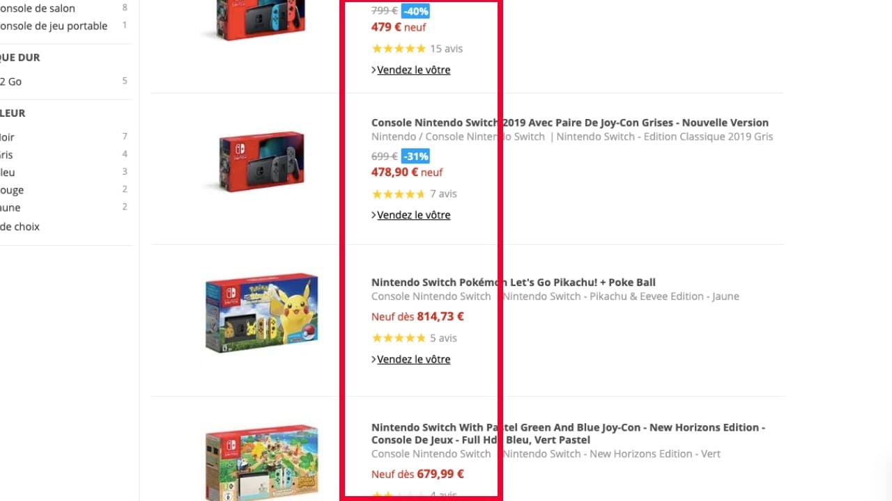Rakuten nintendo switch