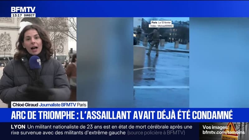 Attaque au couteau sous l'Arc de Triomphe: l'assaillant avait déjà été condamné pour tentative d'assassinat
