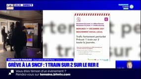 Grève à la SNCF: seulement un train sur 2 ce mercredi 1er décembre