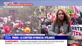 Manifestation contre la réforme des retraites: le cortège parisien est parti