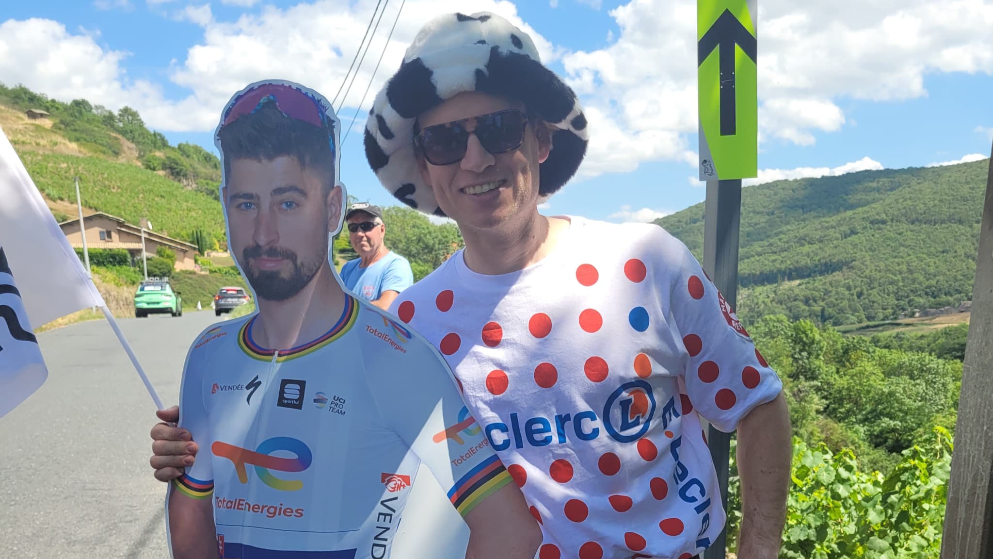 Mark, un fan australien de Peter Sagan, lors de la 12e étape du Tour de France 2023