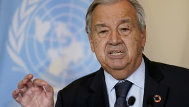 Antonio Guterres à l'ONU à New York le 20 septembre 2021