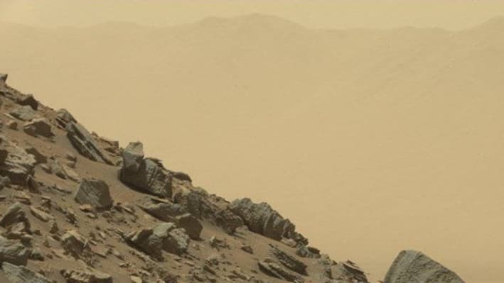 Photo fournie la NASA, prise sur Mars le 8 septembre 2016. Photo fournie la NASA, prise sur Mars le 8 septembre 2016.