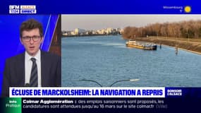 Marckolsheim: reprise de la navigation sur le Rhin après le blocage de l'écluse