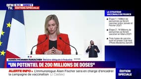 Agnès Pannier-Runacher: "Les deux premiers vaccins (...) seront en partie fabriqués en France"