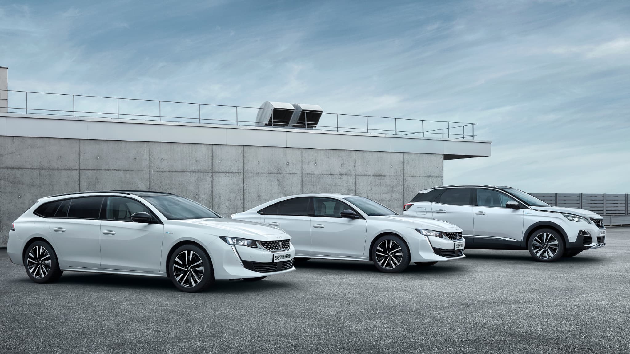Les Peugeot 508 SW, 508 et 3008. Les Peugeot 508 SW, 508 et 3008.