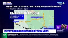 Hautes-Alpes: le pont du Riou Bourdou fermé deux nuits