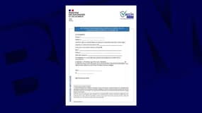 L'attestation est à télécharger sur le site du ministère de la Santé.