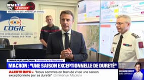 Incendies: Emmanuel Macron en réunion de crise 