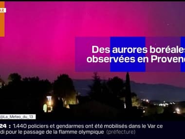 Les images des aurores boréales observées en Provence