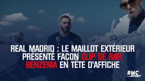 Real Madrid : Le maillot extérieur présenté en vidéo façon clip de rap, Benzema en tête d'affiche