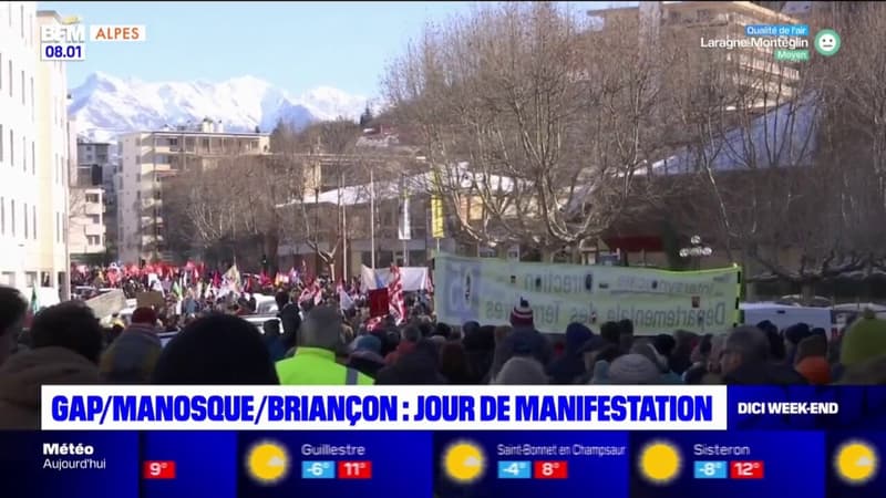Jour de manifestation dans les Alpes du Sud