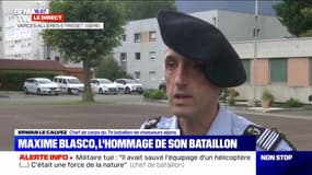 Erwan Le Calvez, chef du bataillon de Maxime Blasco: "Un hommage national aux Invalides" sera organisé