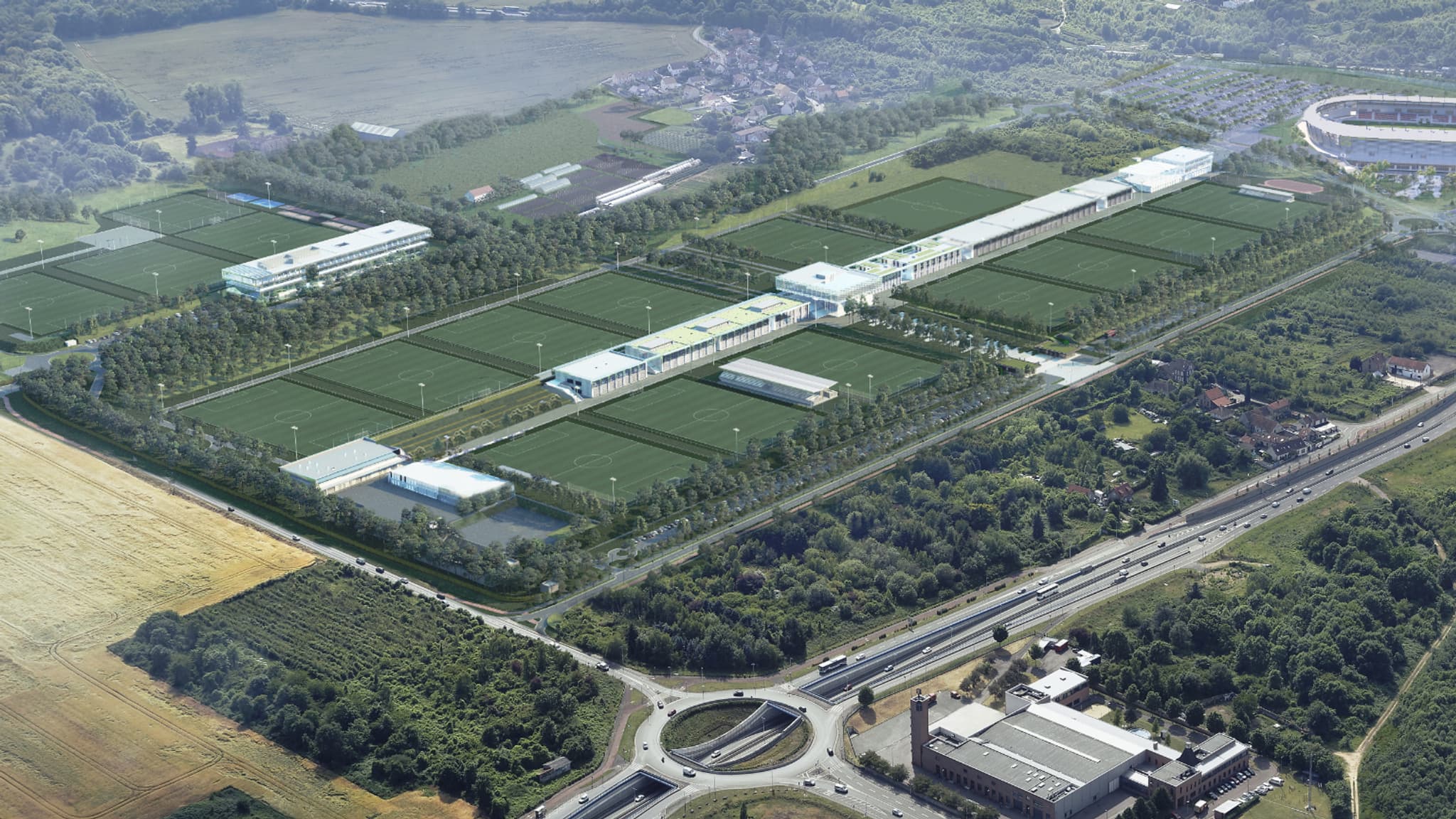 Le futur centre d'entraînement du PSG Le futur centre d'entraînement du PSG