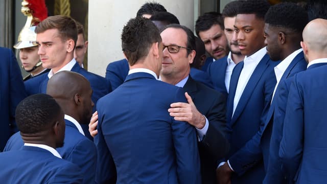 François Hollande et Laurent Koscielny