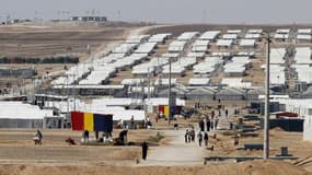 Un camp de déplacés en Jordanie