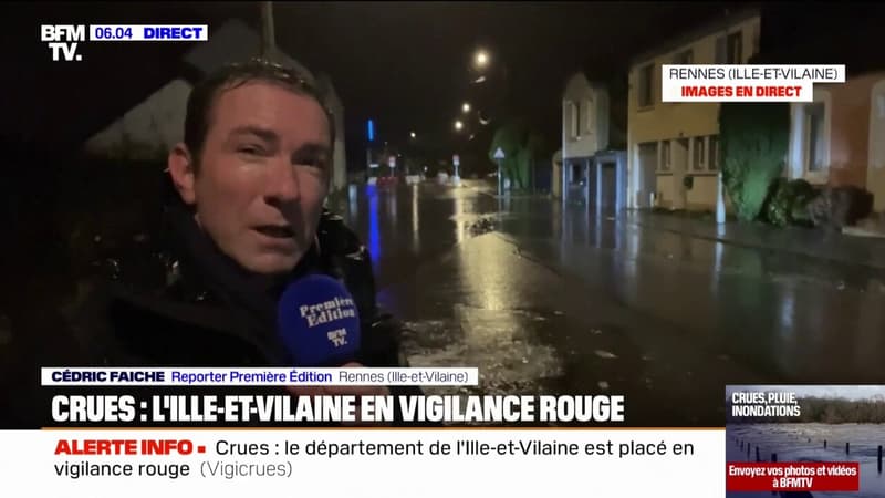 Crues: l'Ille-et-Vilaine placé en vigilance rouge, la situation s'est aggravée dans le sud du département