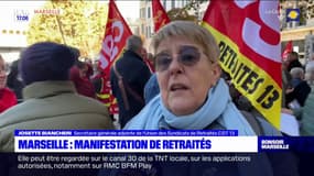 Marseille: les retraités dans la rue pour demander une revalorisation de leurs pensions