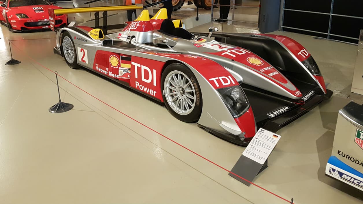 L'Audi R10 TDI victorieuse en 2006, 2007 et 2008