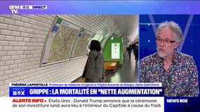 Épidémie de grippe: "Les autorités de santé ont été incapables de se préparer", affirme Frédéric Lapostolle, professeur de médecine d'urgence 