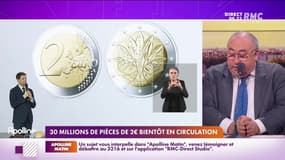 L’info éco/conso du jour d’Emmanuel Lechypre : 30 millions de pièces de 2€ bientôt en circulation - 10/12