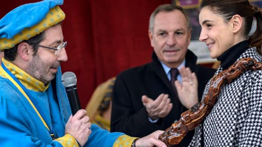 Clotilde Courau lors de la 153e vente aux enchères des Hospices de Beaune le 17 novembre 2013.