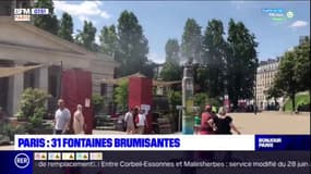 Paris: une trentaine de fontaines brumisantes