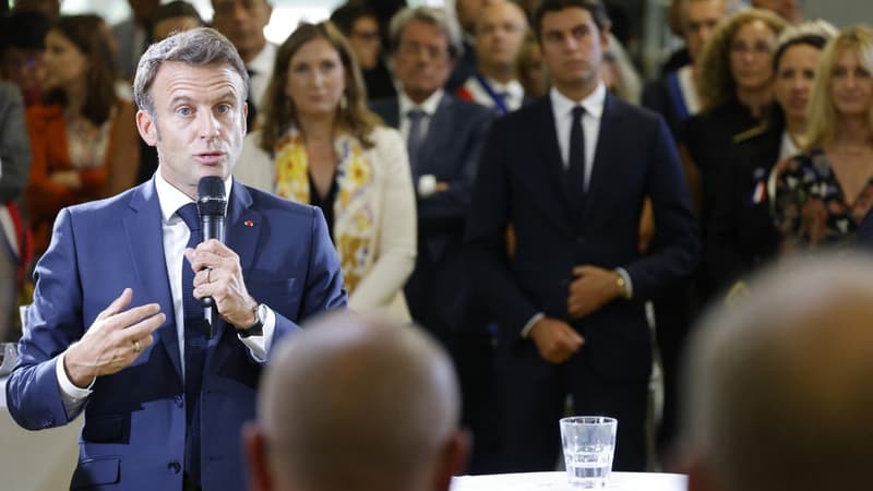 Emmanuel Macron à Orange le 1er septembre 2023