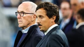 Frank McCourt et Pablo Longoria en novembre 2024