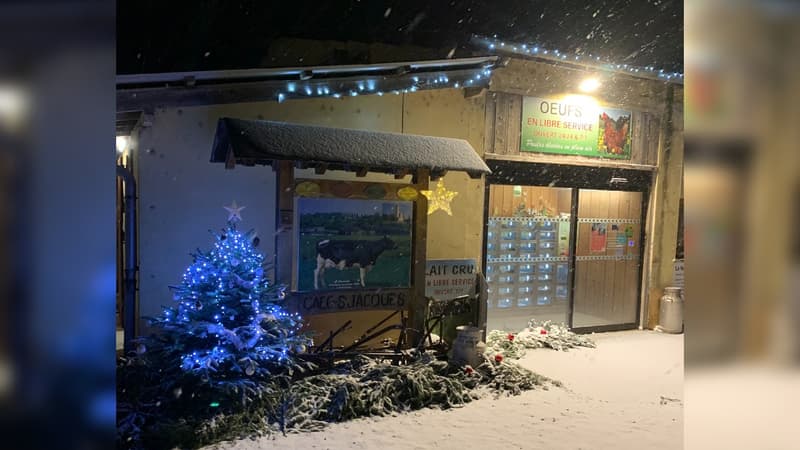 Haut-Rhin: les images des premiers flocons de neige dans le Sundgau