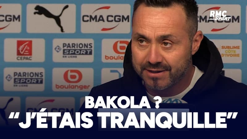 "J’étais tranquille", De Zerbi justifie la titularisation de Bakola