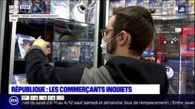 Paris: autour de la place de la République, les commerçants inquiets par la manifestation 
