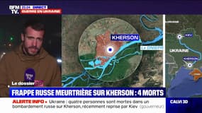 Ukraine: au moins 4 morts dans un bombardement russe sur Kherson