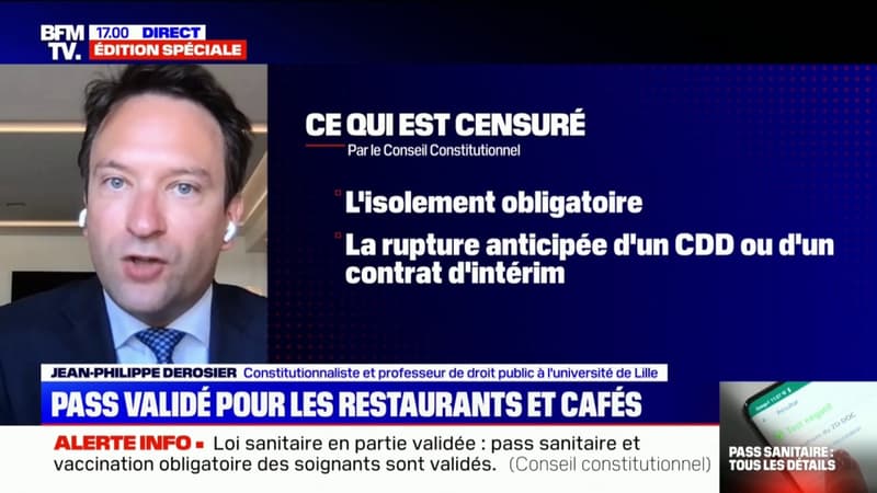 Pass sanitaire: pourquoi le Conseil constitutionnel a censuré la rupture anticipée d'un CDD ou d'un contrat d'intérim