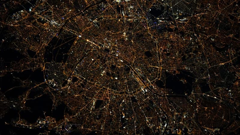 La capitale photographiée par Thomas Pesquet.