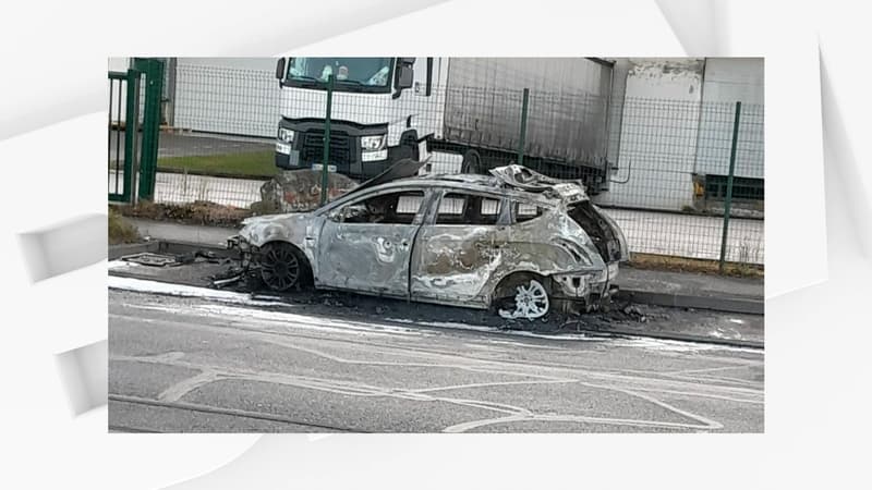 Une voiture a été brûlée à la prison Lyon-Corbas dans la nuit du 19 au 20 avril.