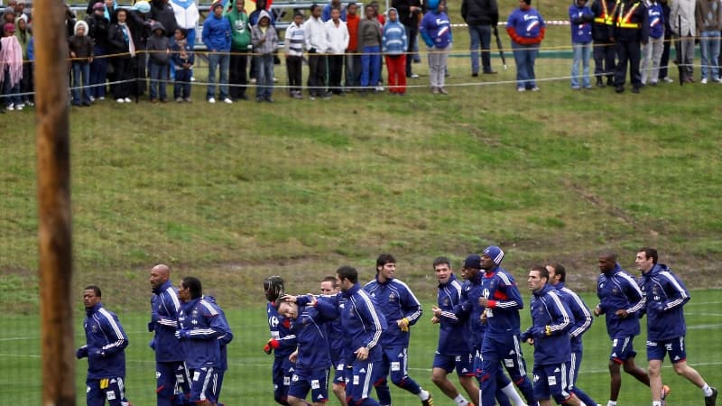 L'équipe de France a effectué son premier entraînement public