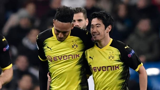 Pierre-Emerick Aubameyang et Shinji Kagawa (Borussia Dortmund)