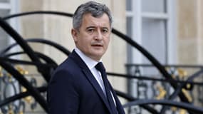 Gérald Darmanin quitte le Conseil des ministres hebdomadaire au palais présidentiel de l'Élysée, à Paris (France), le 26 mars 2025. (Photo d'illustration)