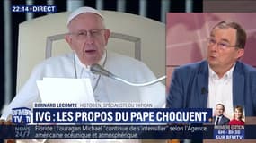 IVG: Les propos du pape choquent