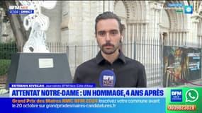 Nice: un hommage quatre ans après l'attentat de Notre-Dame