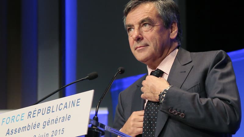 François Fillon le 9 juin lors d'une assemblée générale de Force républicaine.