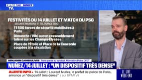 "Il y a eu des rappels" d'agents en repos pour encadrer le dispositif de sécurité du week-end du 14-Juillet, explique le porte-parole d'Alternative Police