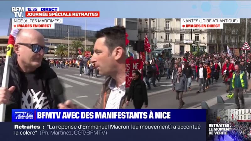 Nice: la CGT annonce 12.000 manifestants, une mobilisation en baisse