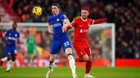 Gallagher et Mac Allister lors de Liverpool-Chelsea, en janvier 2024