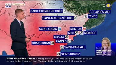 Météo Côte d’Azur: un voile nuageux important, 18°C à Tende et 24°C à Menton