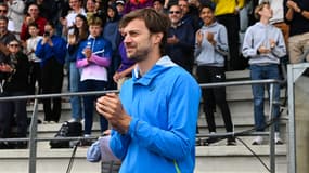 Le sprinteur Christophe Lemaître au moment de ses adieux en juin 2024