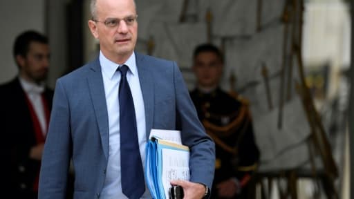 Le ministre de l'Education Jean-Michel Blanquer à l'Elysée, le 24 octobre 2018